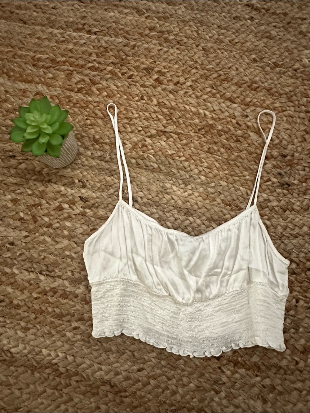 SATIN CROP TANK